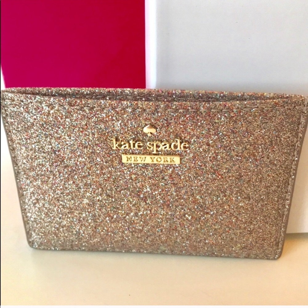 Kate Spade Glitter Card Holder